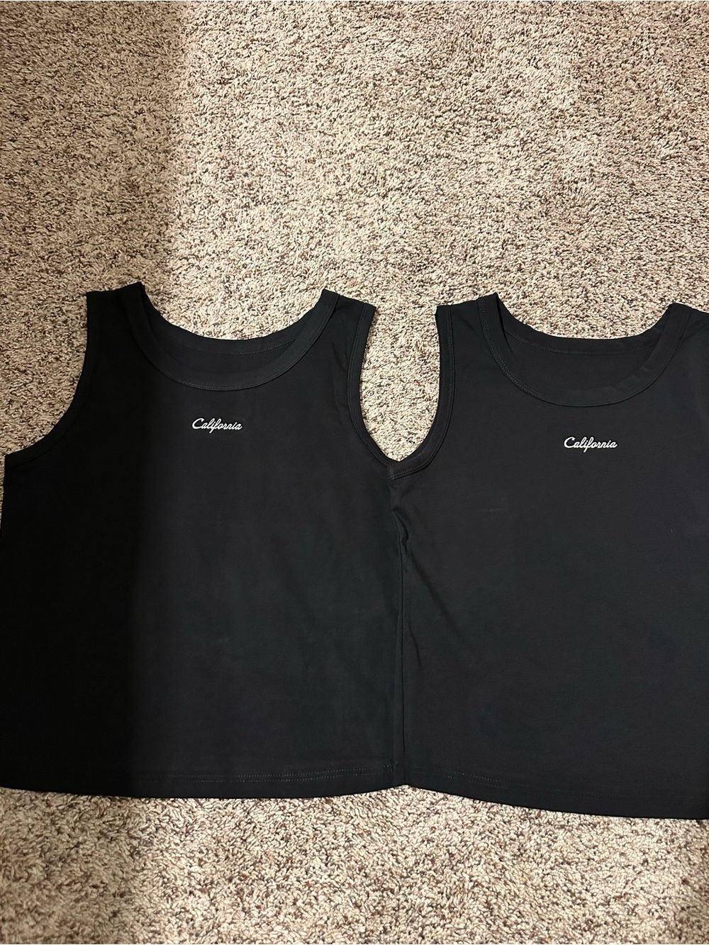 California Black Crop Tank Top Women S cotton modal blend soft